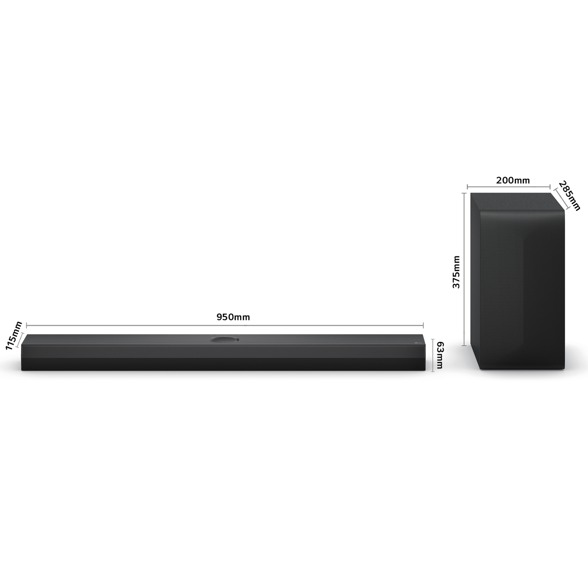 LG S70TY Barre de son Noir