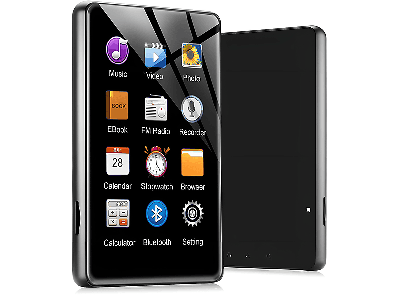 PREISKU 4.0Zoll MP3 MP4 Player mit FullTouchscreen, Bluetooth, HiFi