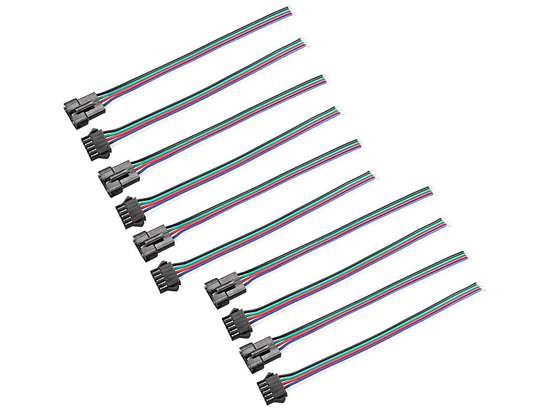 YUNIQUE GREEN-CLEAN-POWER - Kit de Câbles d'Extension Servo 25 Pcs | Longueurs Variées de 10cm à 60cm | Connecteur de Style JR | Haute Qualité 60 Core