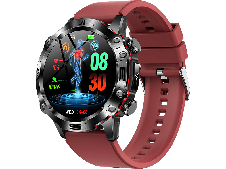 PREISKU AMOLED Gesundheits-Smartwatch mit EKG, Blutzucker- und ...