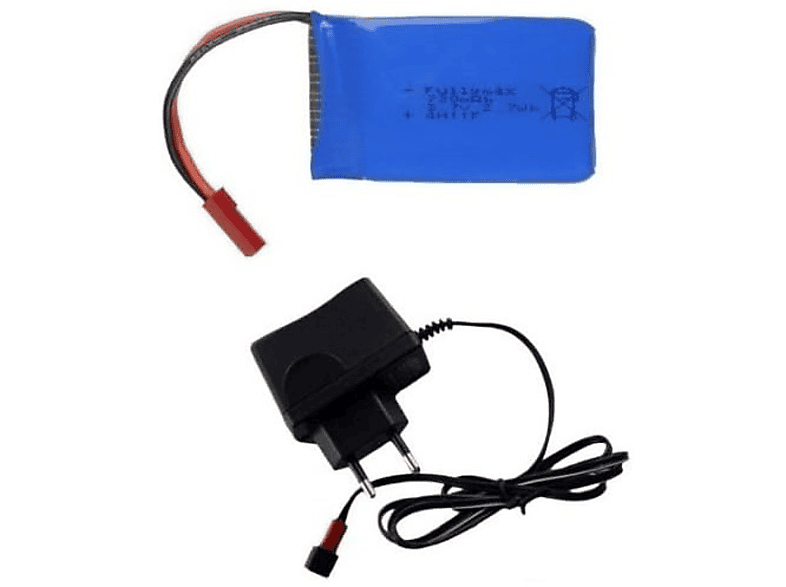 YUNIQUE GREEN-CLEAN-POWER 3.7V 730mAh für Wltoys Akkus, Blau