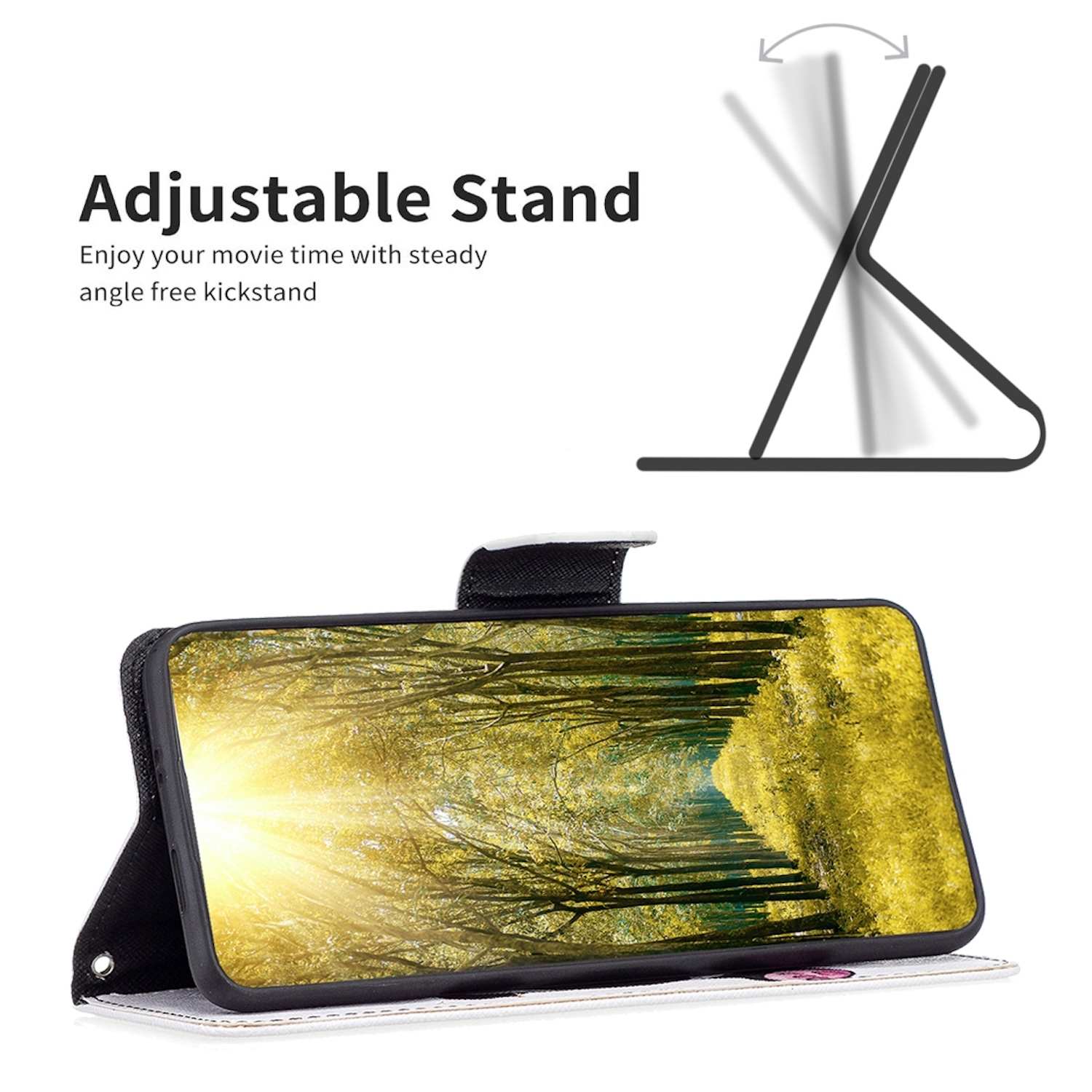 Silberne Powerbank mit Solarzellen und hellem Licht, mit USB-Anschlüssen.