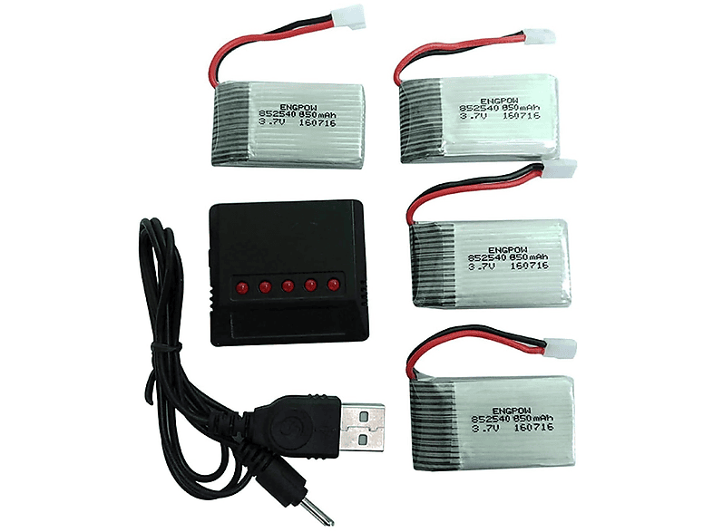 YUNIQUE GREEN-CLEAN-POWER 3.7V 500mAh für Syma X5C X5 Akku, Silver