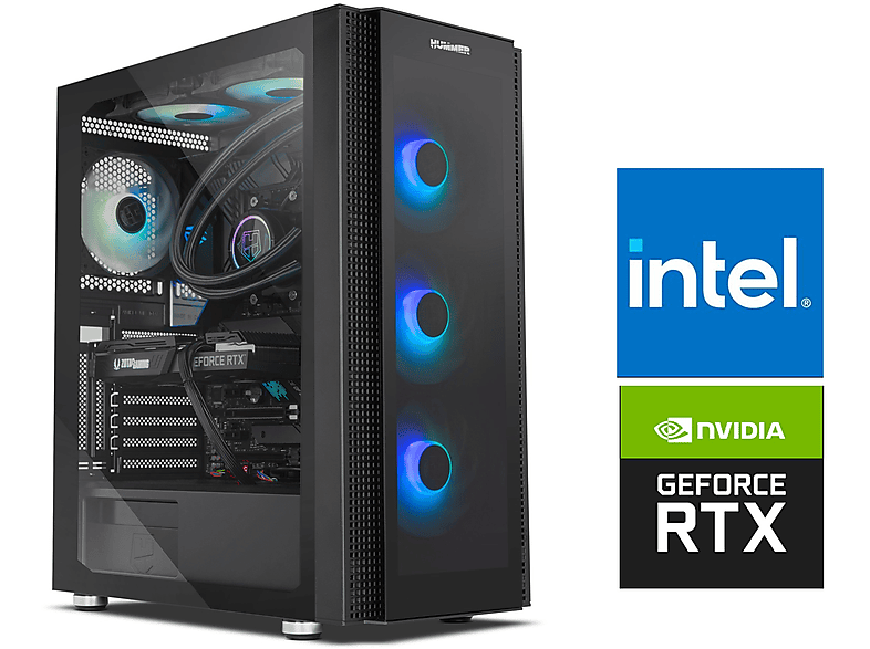 PC Gaming - JOYBE COMPUTERS INTEL i5 12400F / 16 GB / RTX 4070 12 GB / M.2 SSD 512 GB + HDD 2 TB