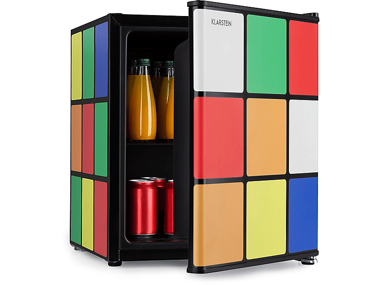 KLARSTEIN Solve Kühlschrank (D, 51 cm hoch, Mehrfarbig)
