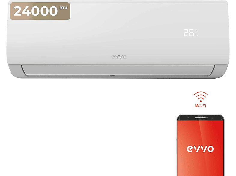 Aire acondicionado Split - EVVO EVVO Clima WIFI 1x1 24000 BTU