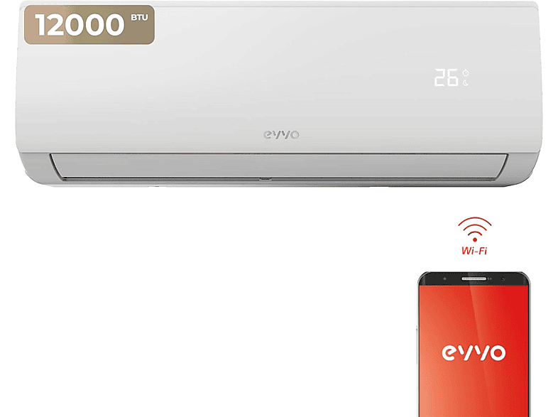 Aire acondicionado Split - EVVO Clima WIFI 1x1 12000 BTU