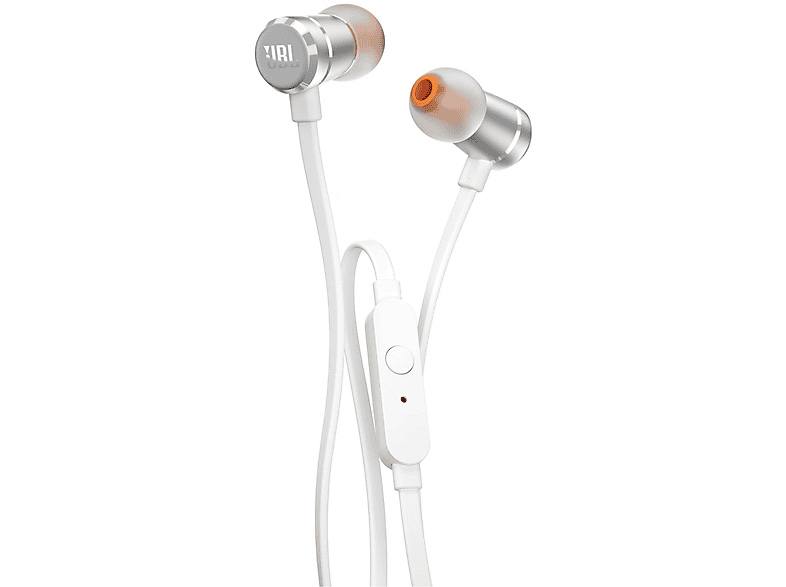 JBL Tune 290 Headset AUX Klinke 3,5 mm Kabelgebunden, In-ear Kopfhörer Silber