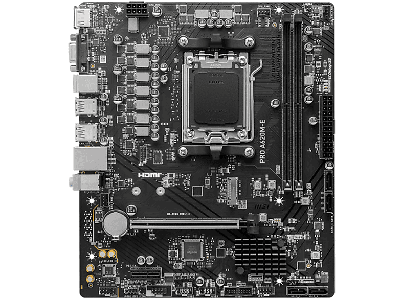 MSI PRO A620M-E AMD A620 DDR5 micro ATX Anakart