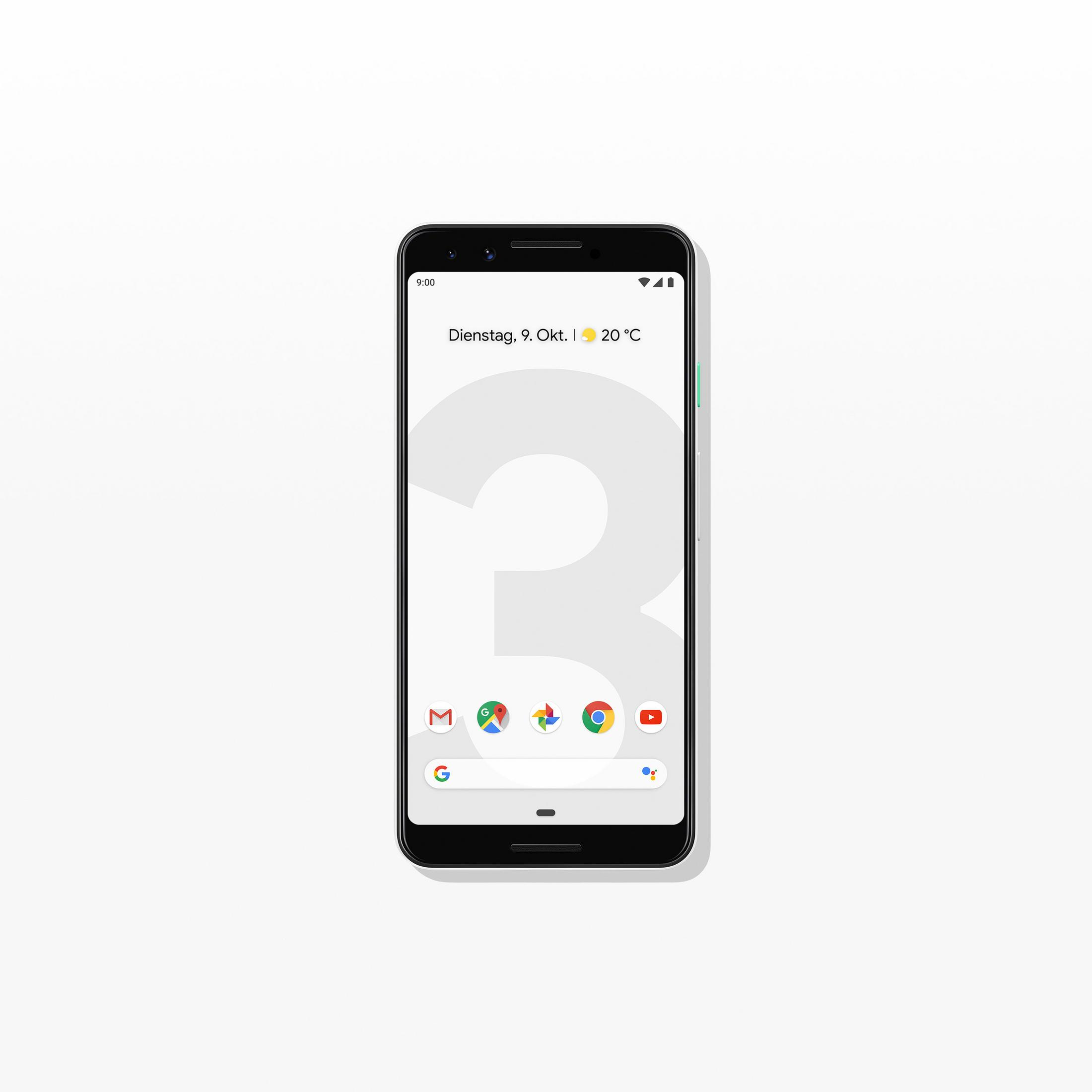 スマートフォン本体 Google pixel3 64GB Clearly White GOOGLE PIXEL 3 64GB WEISS 64 GB Clearly White | MediaMarkt