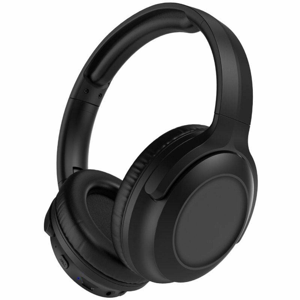Cuffie over-ear nere con padiglioni, archetto nero e pulsante ANC visibile.