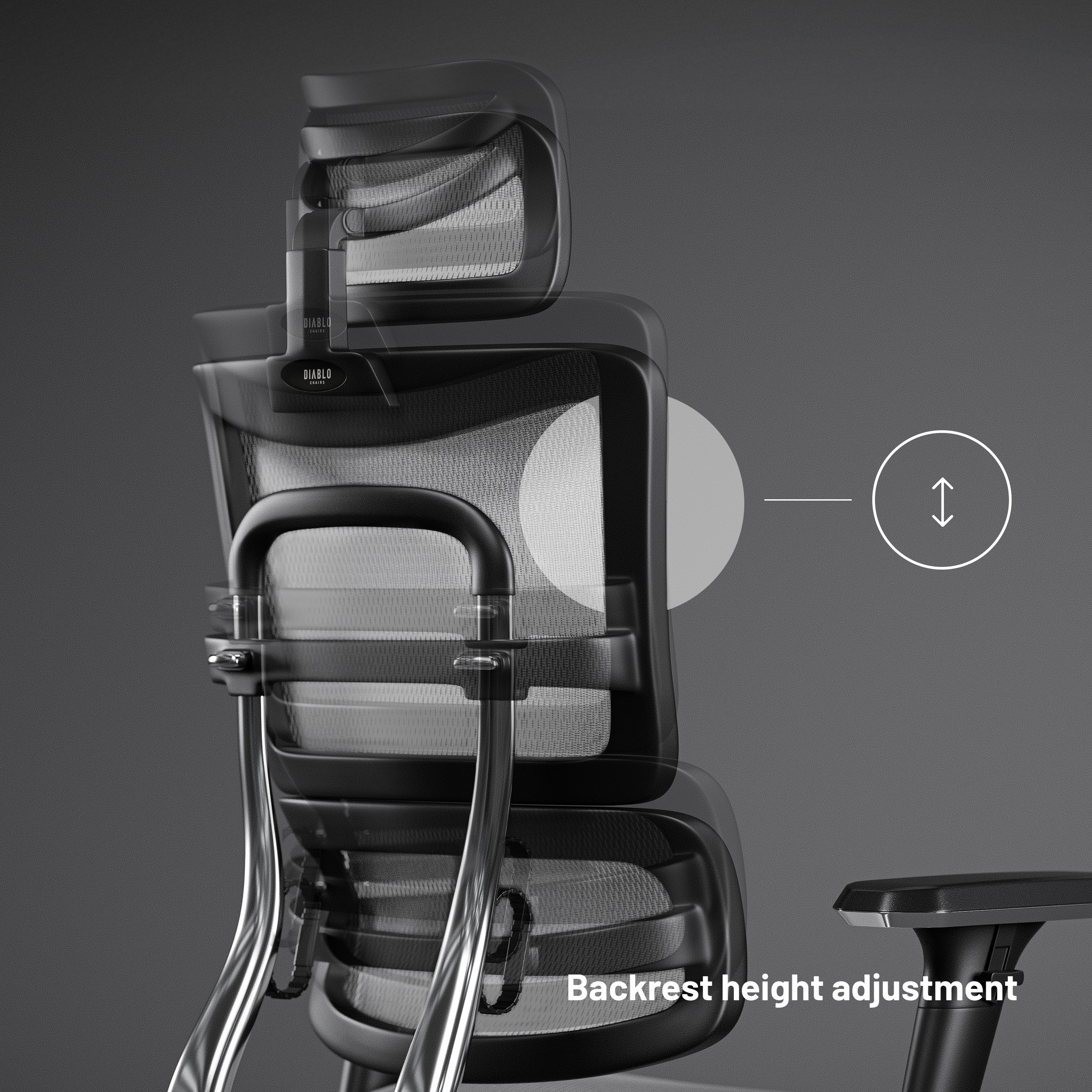 Ergonomiczne czarne krzesło biurowe z regulacją wysokości oparcia.