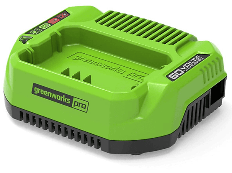 Greenworks acculader G60UC (Li-Ion 60V 120W/2A vermogen geschikt voor alle accu's uit de Greenworks 60V Serie