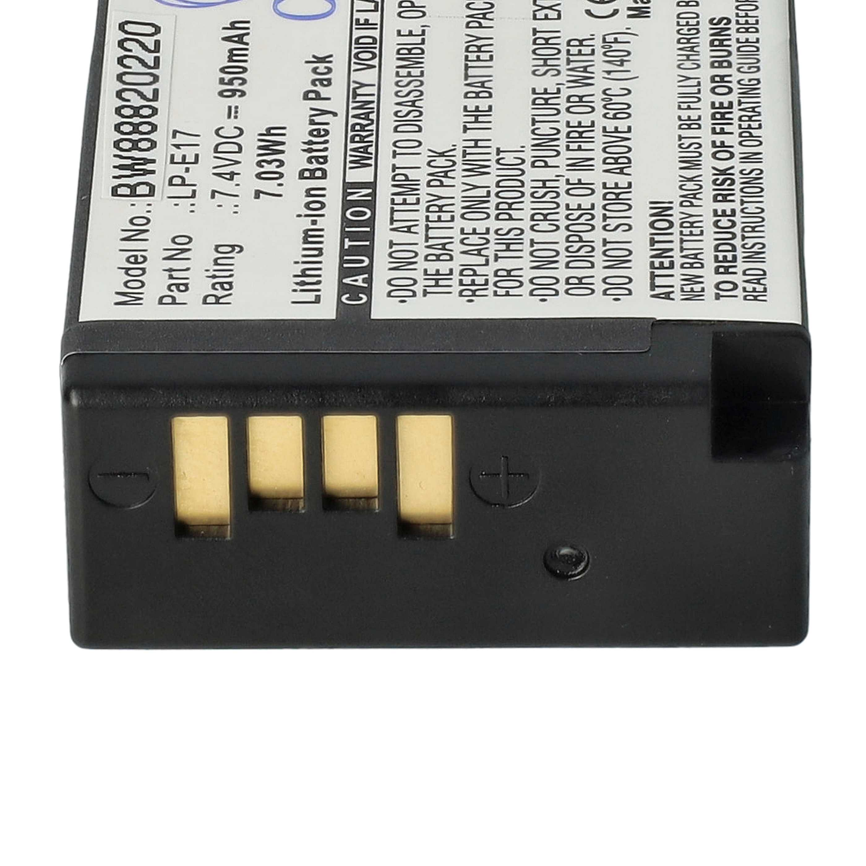 Akkupack mit Text: Modell, Teilenummer, Bewertung und Vorsicht, mit goldenen Anschlüssen.