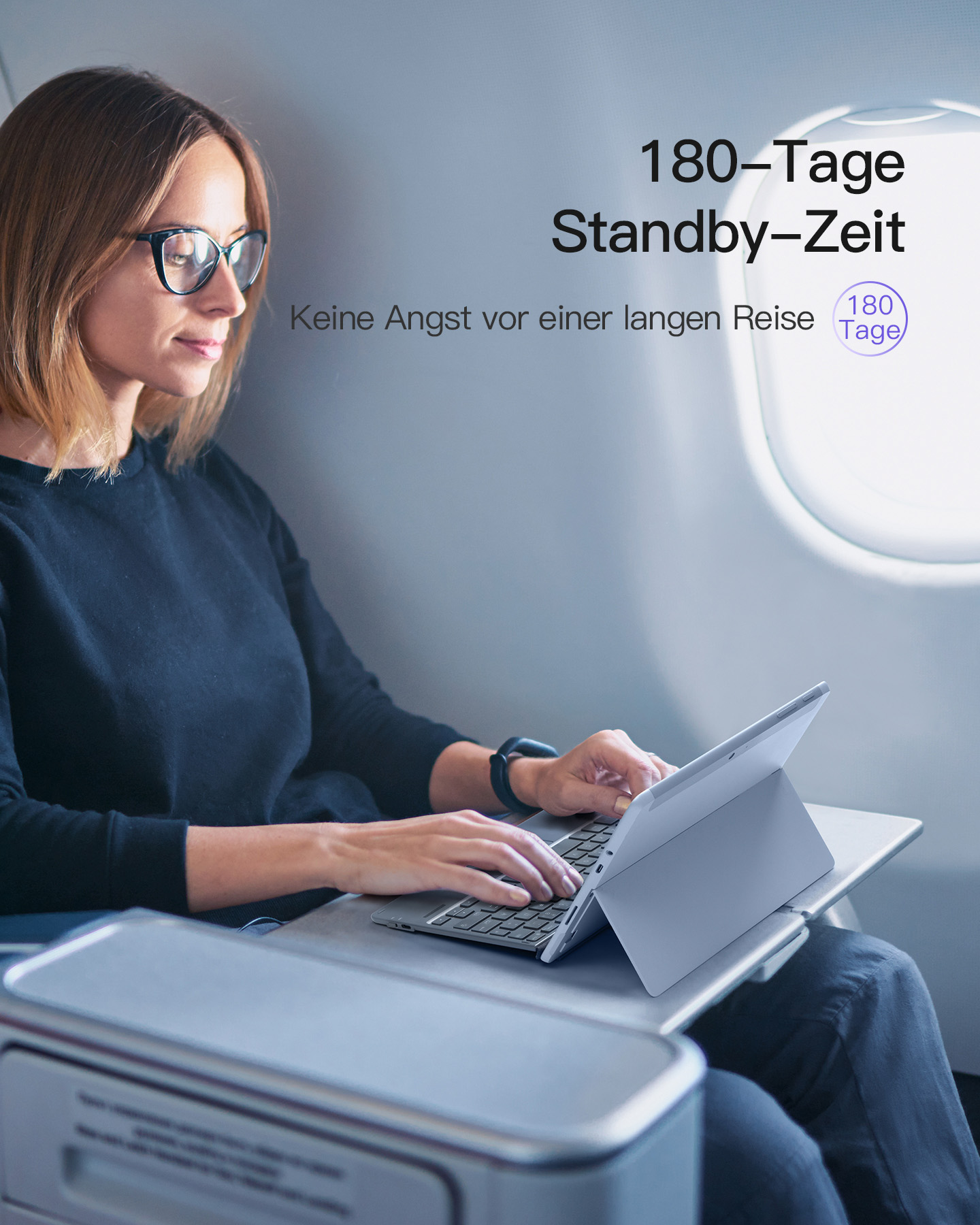 Microsoft Surface Go Type Cover Toetsenbord, zwart, Engels/Italiaans
