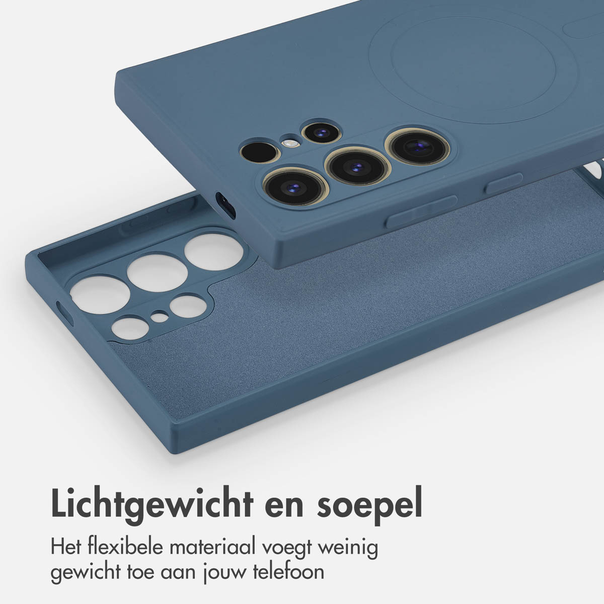 IMOSHION Coque colorée compatible avec Samsung Galaxy S24 Ultra Étui de Téléphone voor Samsung Samsung Galaxy S24 Ultra Bleu foncé