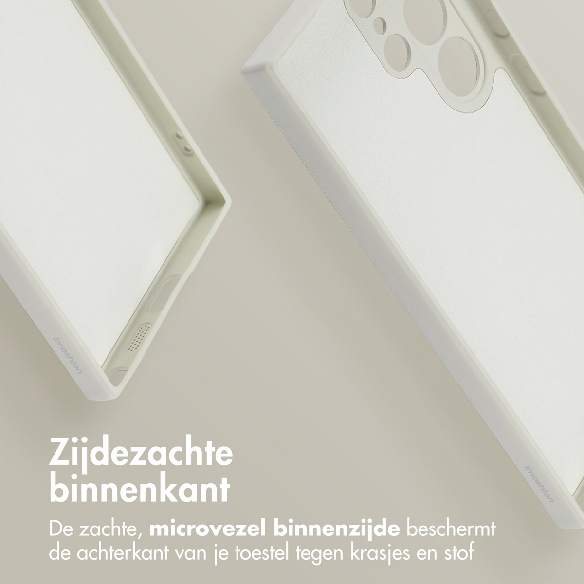IMOSHION Coque colorée compatible avec Samsung Galaxy S24 Ultra Étui de Téléphone voor Samsung Samsung Galaxy S24 Ultra Beige