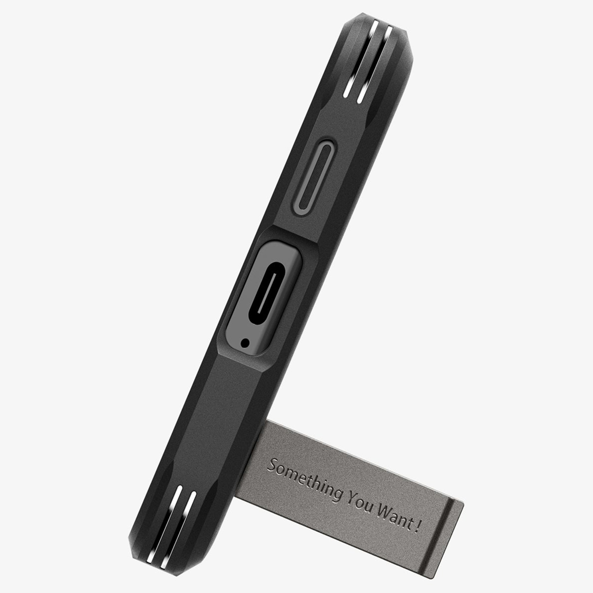 SPIGEN Coque arrière compatible avec Samsung Galaxy S24 Plus Coque de téléphone portable voor Samsung Galaxy S24 Plus Noir, Gris
