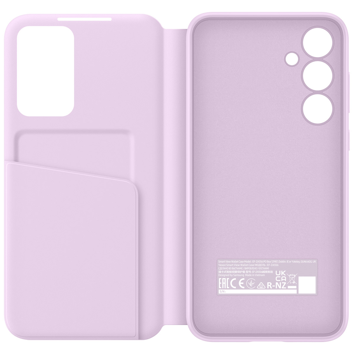 SAMSUNG EF-ZA556CVEGWW, Bookcover, Samsung, Galaxy A55 5G, Lavender