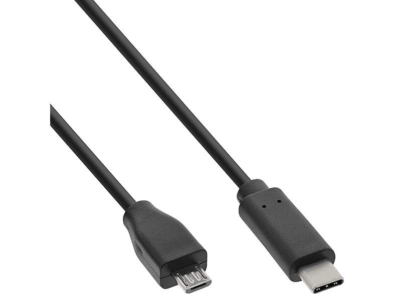 INLINE InLine® USB 2.0 Kabel, USB-C Stecker an Micro-B Stecker, schwarz ...