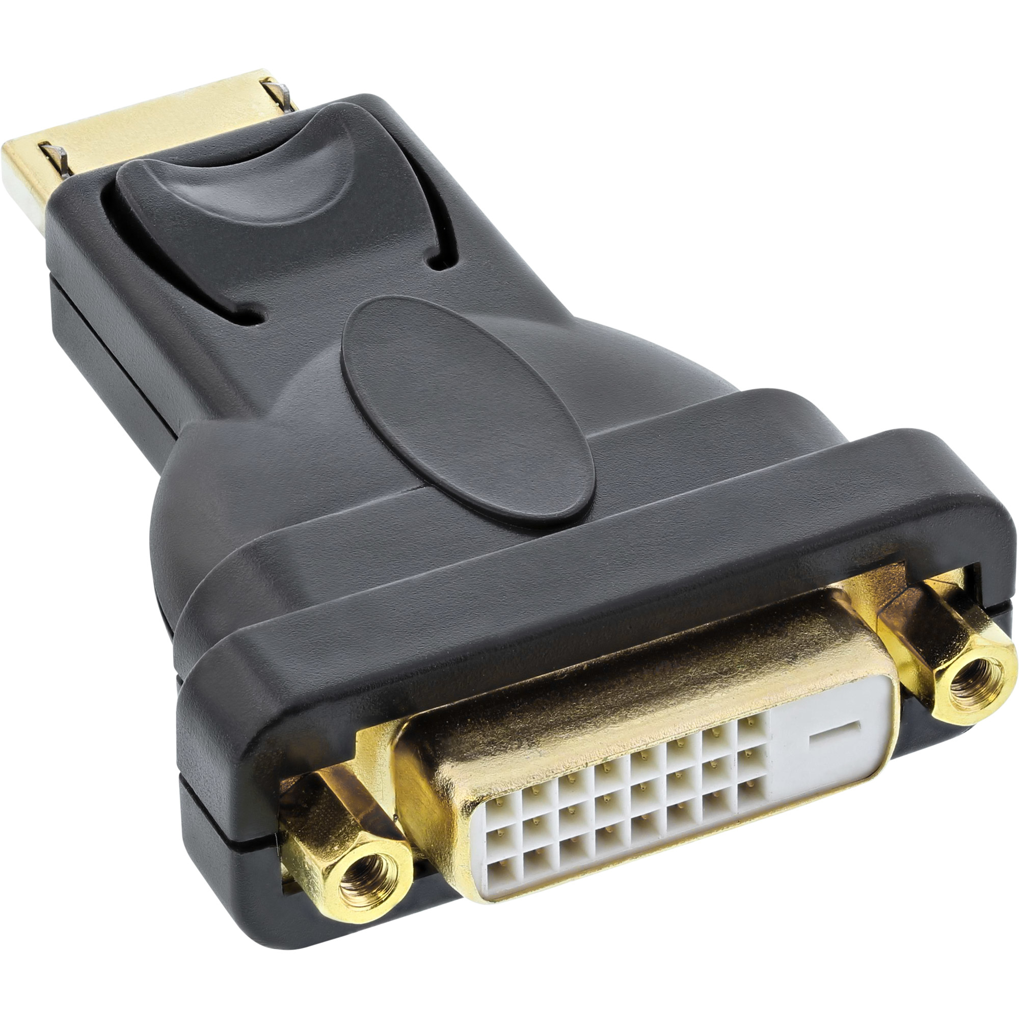INLINE InLine® DisplayPort Adapter, Stecker auf DVI-D 24+1 Buchse, schwarz Adapter / Konverter Video /, Displayport zu HDMI / VGA / DVI