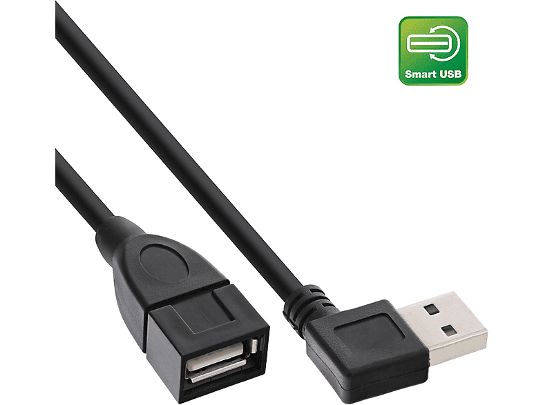 Cable USB | INLINE 34618R, USB 2.0, USB-A, USB-A, Negro | MediaMarkt