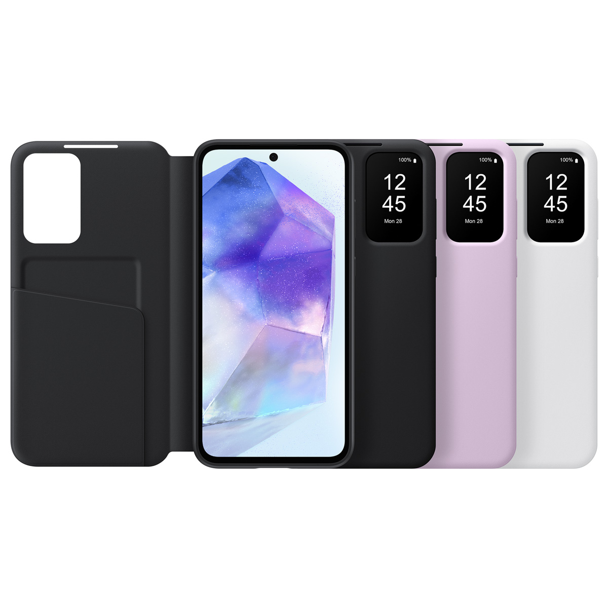 SAMSUNG EF-ZA556CWEGWW, Bookcover, Samsung, Galaxy A55 5G, White