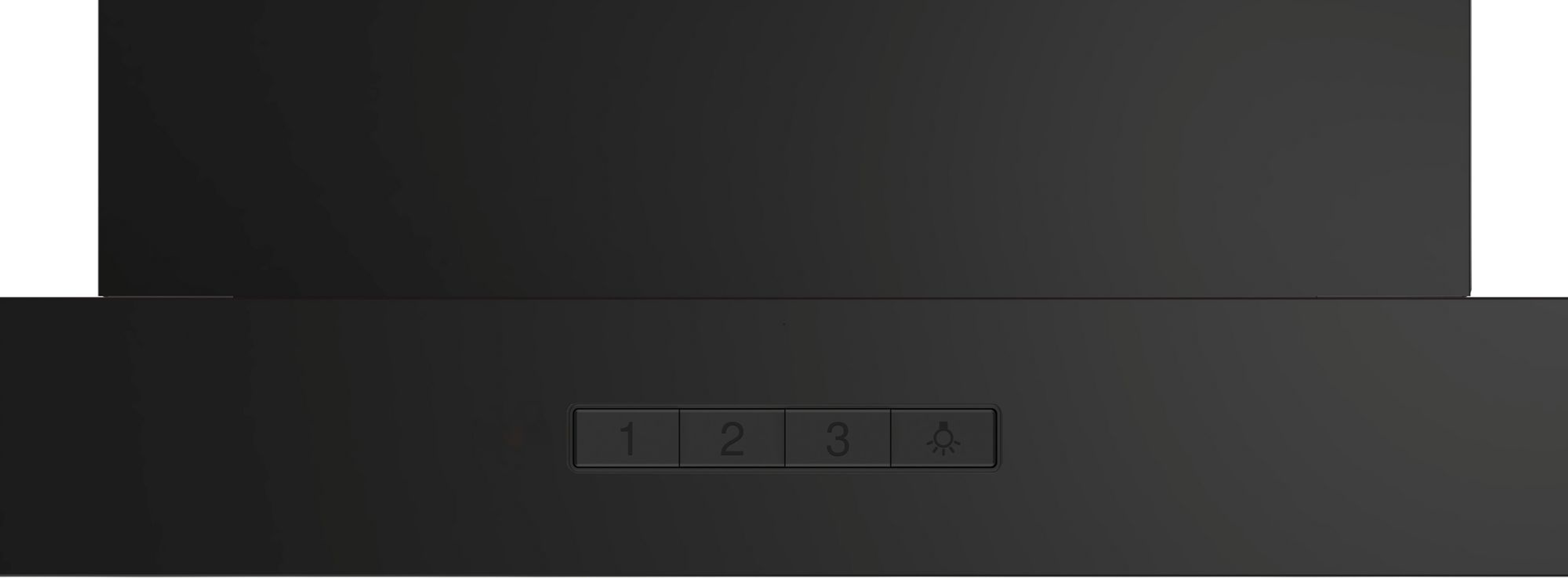 Czarny panel sterowania z przyciskami 1, 2, 3 i symbolem światła.