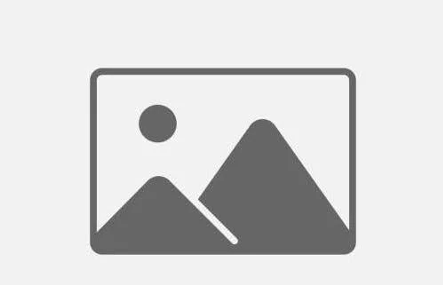 Ikona obrazu na jasnoszarym tle. Szary prostokąt ma dwie szare góry i szary okrąg.