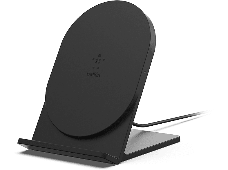 BELKIN F7U070BTBLK 5W QI WRLS CHARGER STAND SCHWARZ Induktive Ladestation Universal, mAh, Schwarz