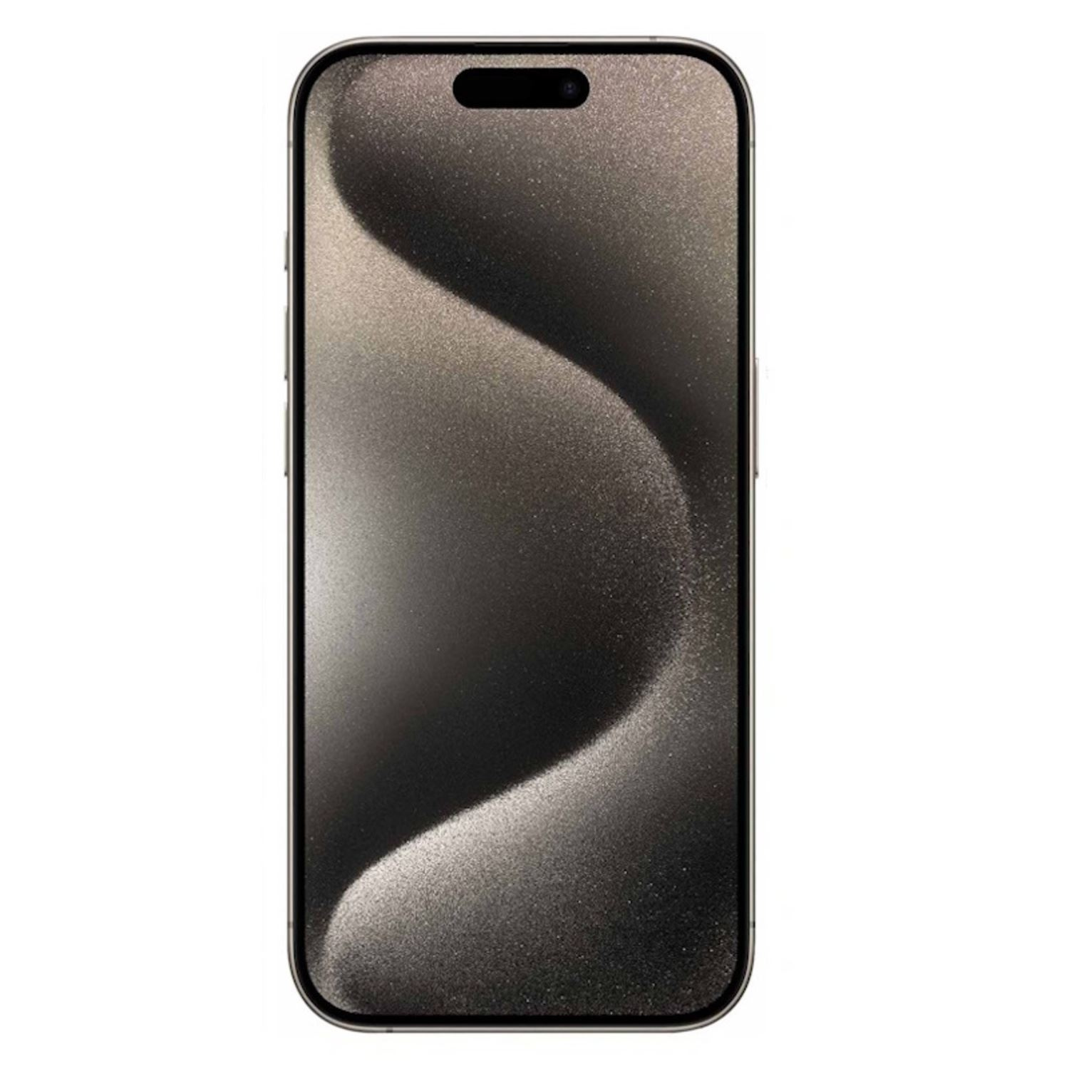 Smartphone con un patrón oscuro y ondulado en la pantalla y un marco negro.