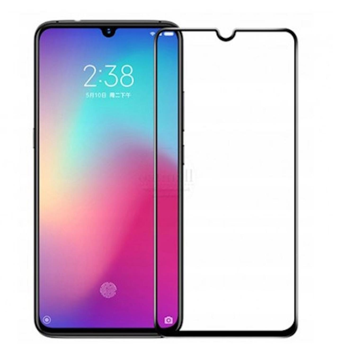 Smartphone con un protector de pantalla aplicado. La pantalla muestra la hora.