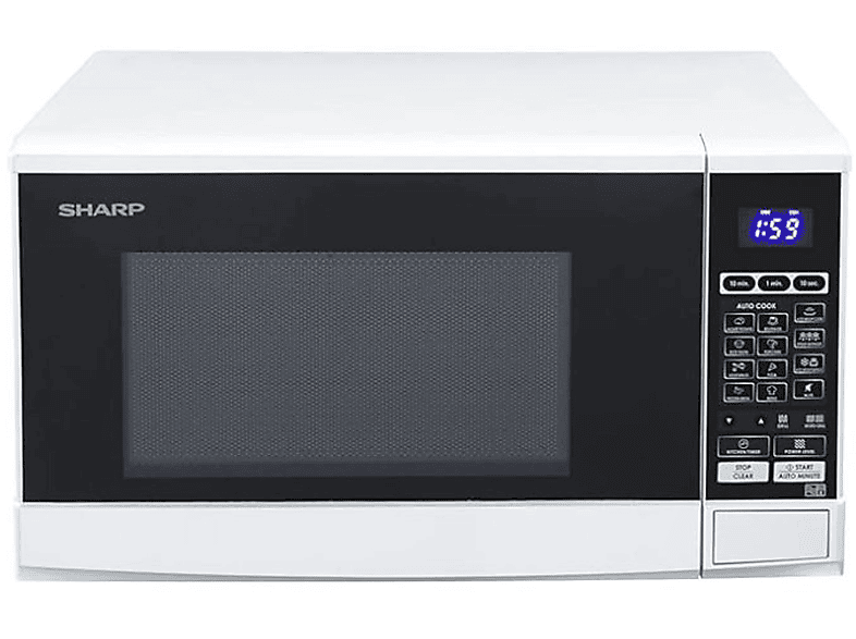 Microondas libre instalación | SHARP R670W, 800 W, 10 potencia, 20 l ...
