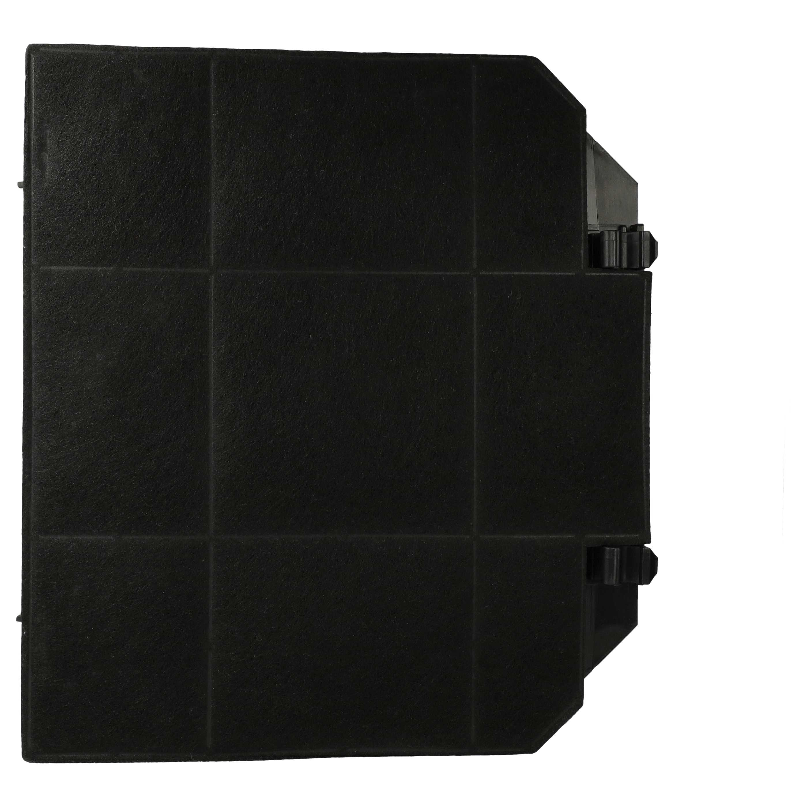 Ein schwarzer quadratischer Filter mit Rastermuster.