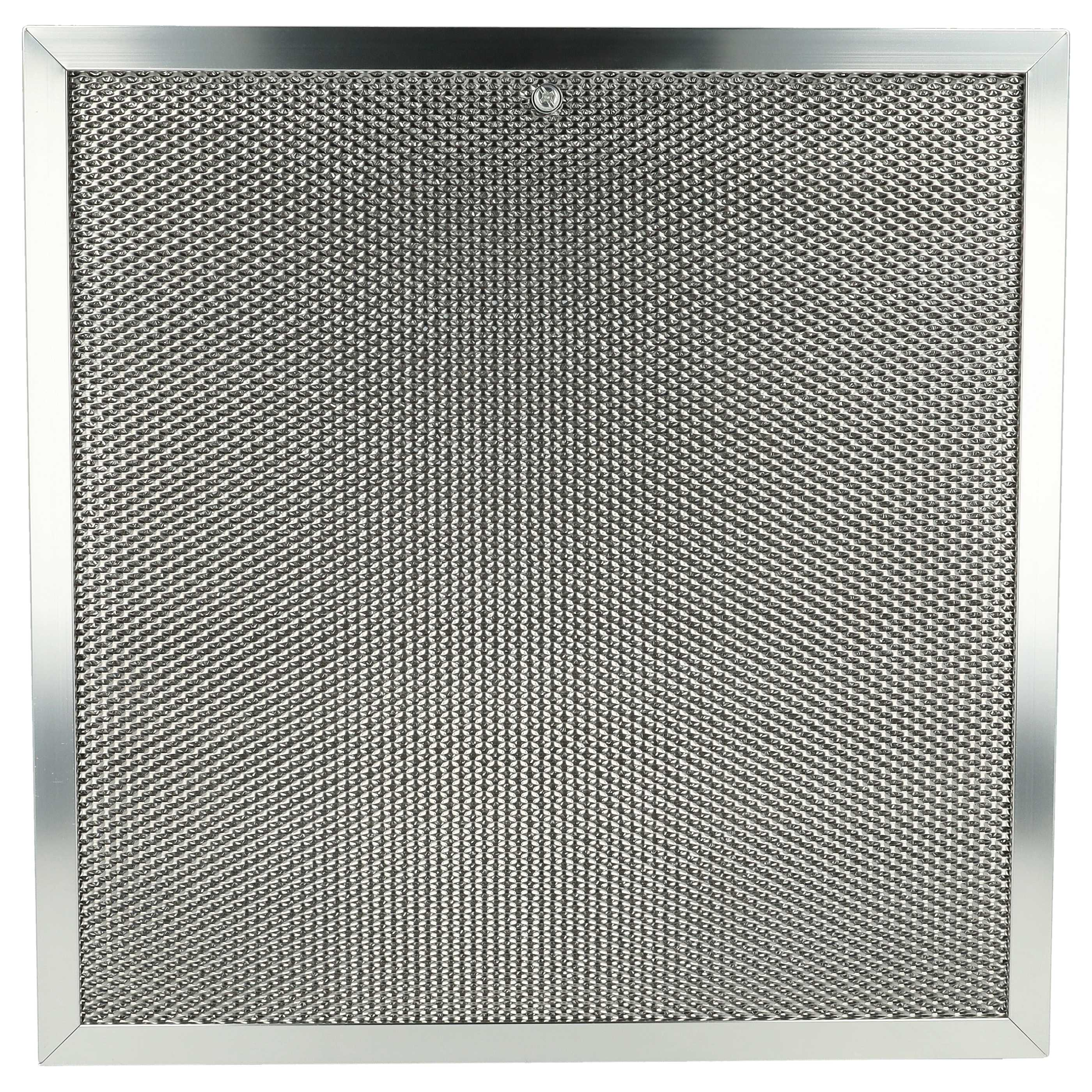 Rechteckiger Luftfilter mit gelbem Filtermedium, schwarzem Rahmen und schwarzem Kunststoffsockel. Draufsicht.