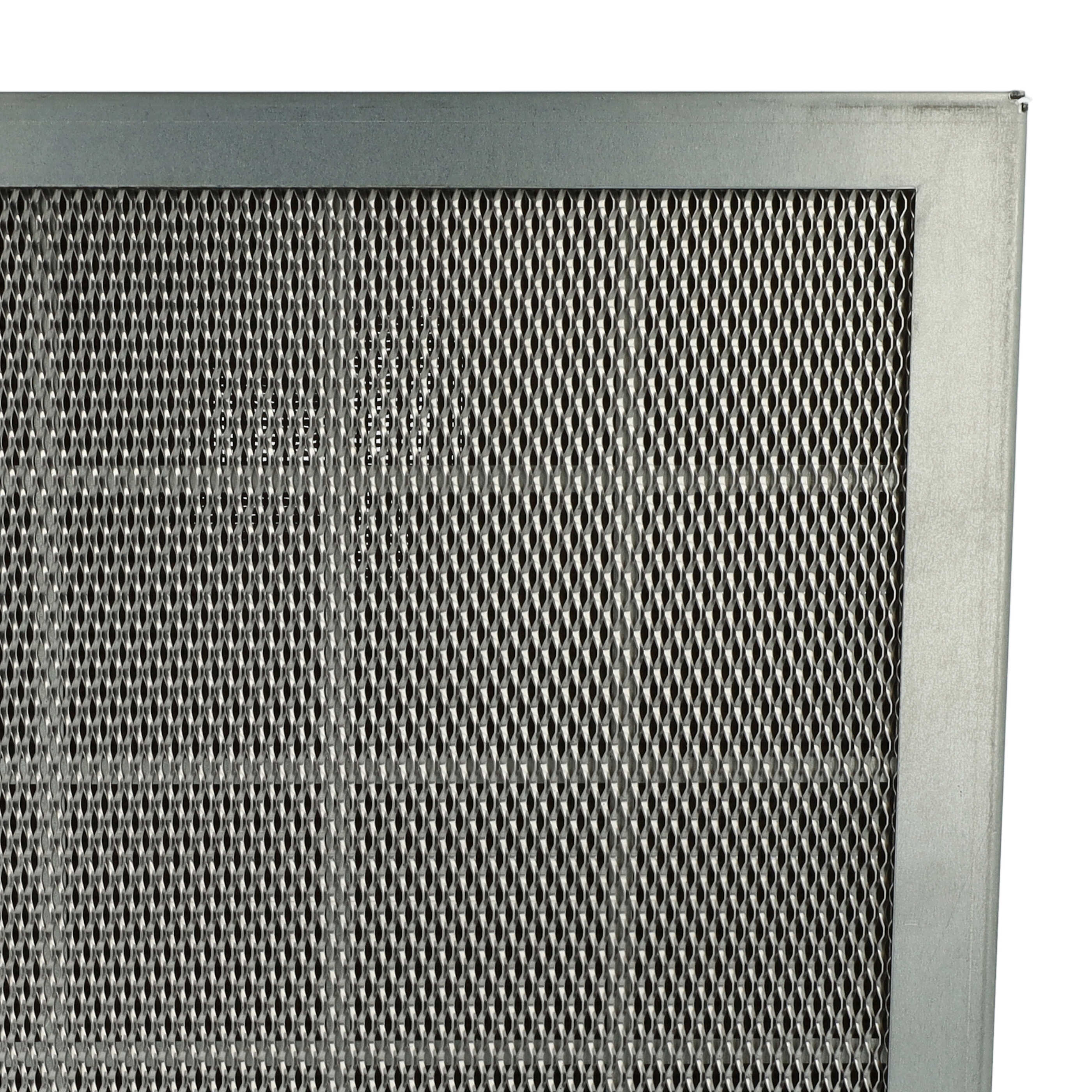 Nahaufnahme eines Metallgitters mit silbernem Rahmen, rautenförmigem Muster und metallischem Finish.