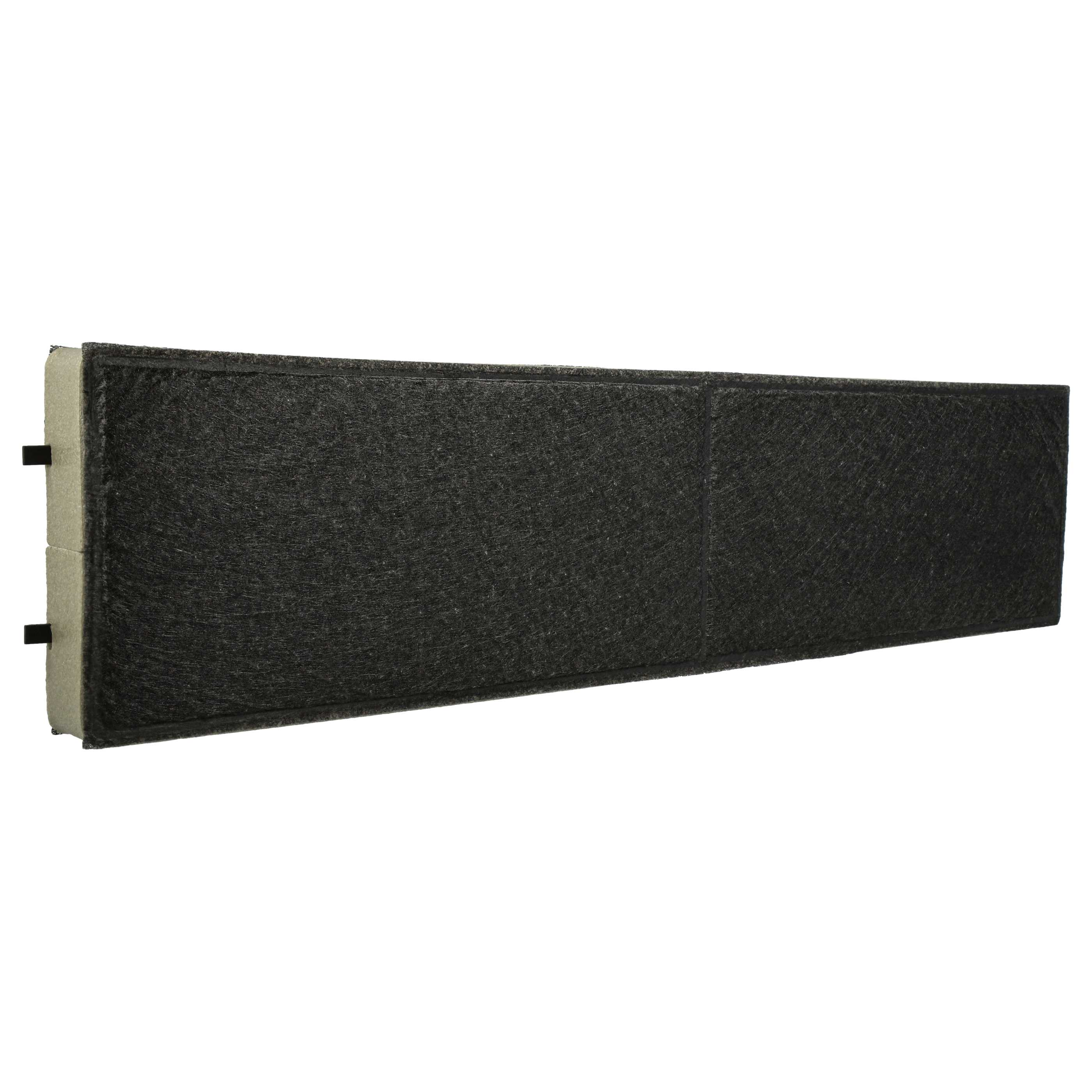 Schwarzer Filter mit schwarzem Rahmen und weißen Rändern.