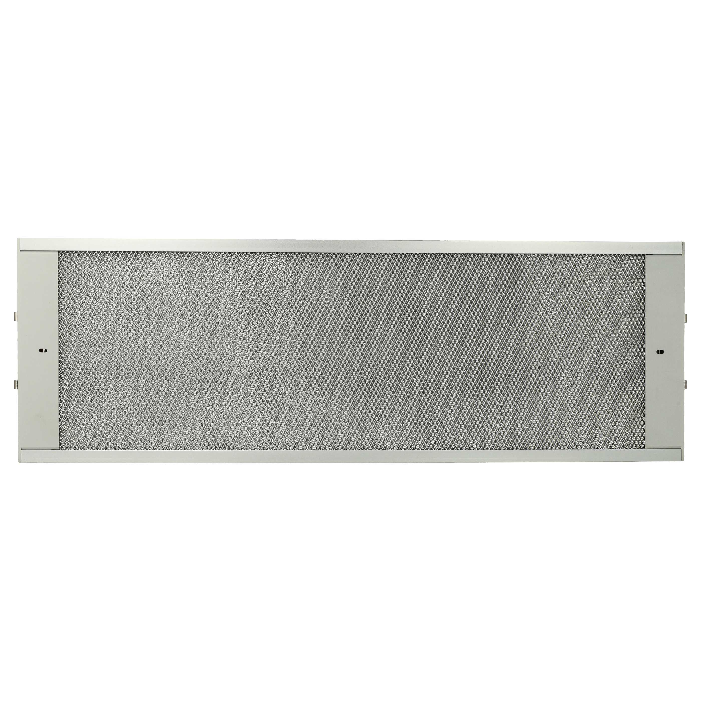 Ein rechteckiger Dunstabzugsfilter mit einem Metallgitter und einem Metallrahmen.