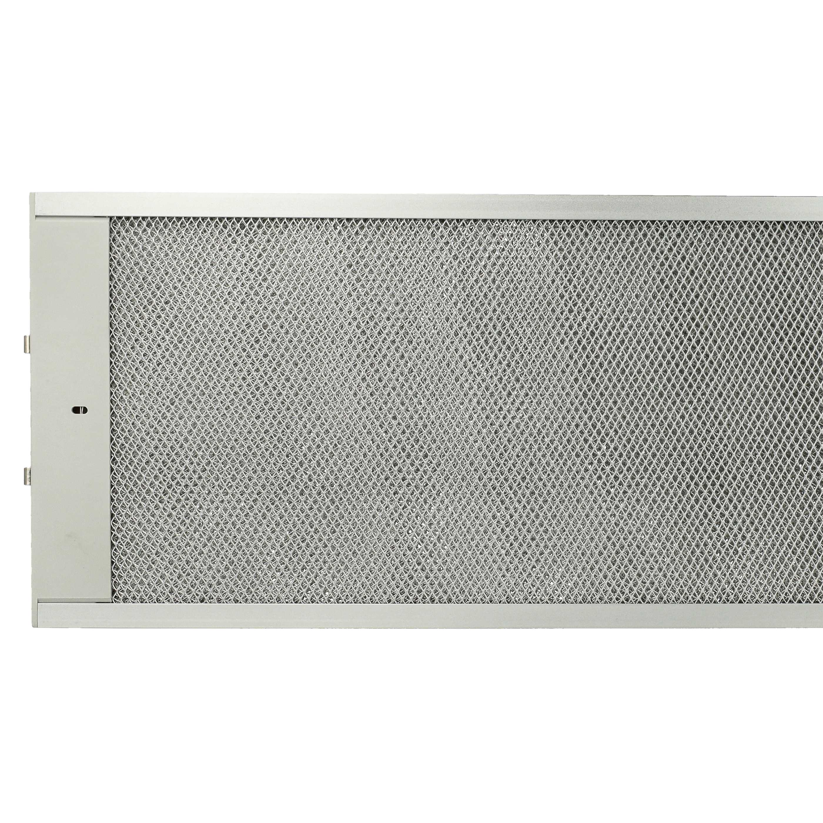 Ein Metallgitterfilter mit silbernem Rahmen.
