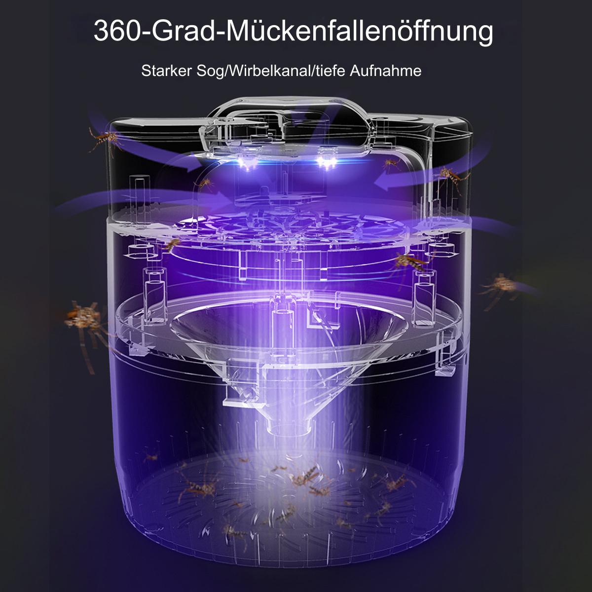 Eine Insektenfalle mit Lichtern, Insekten werden in das Gerät gelockt.