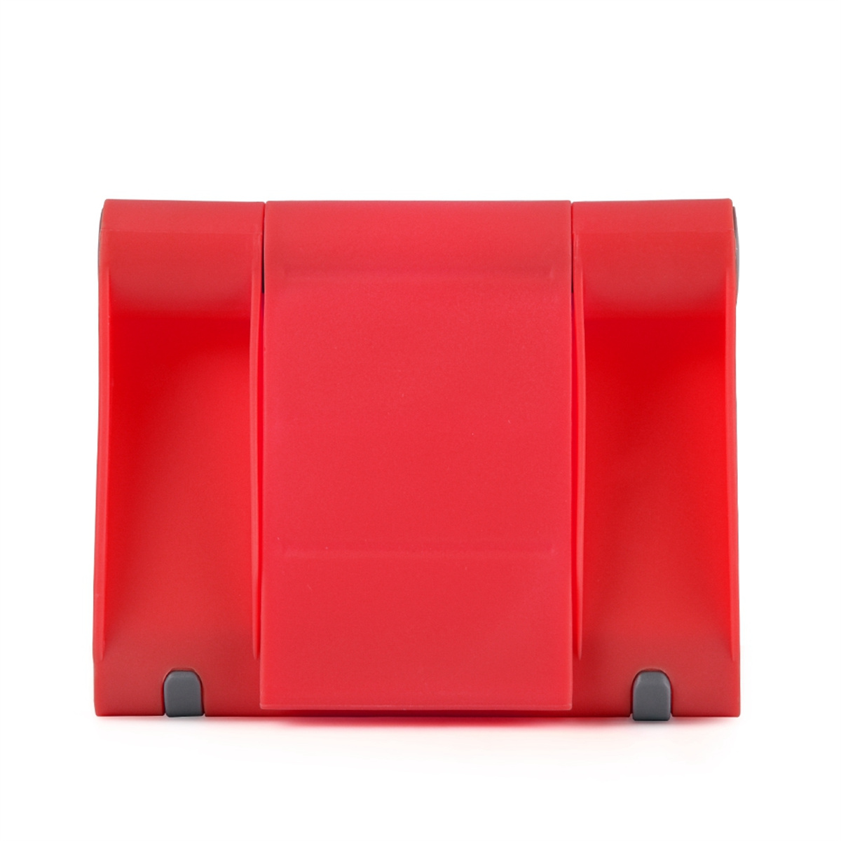 Ein roter Telefonständer.