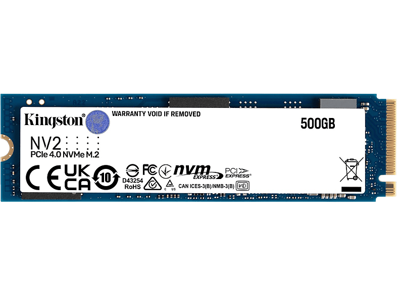 KINGSTON 500G NV2 PCIe 4.0 NVMe SSD 500 GB Interne SSD | MediaMarkt