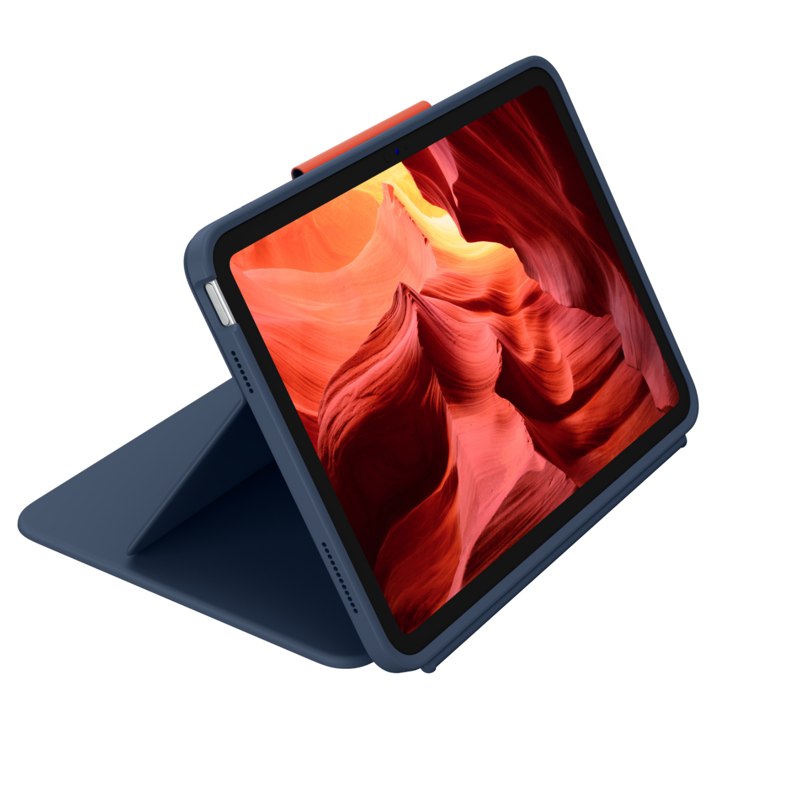 TASTIERE LOGITECH Rugged Combo 4, QWERTZ, Arancione/Blu scuro