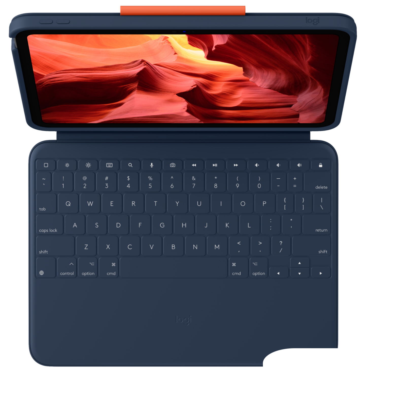 TASTIERE LOGITECH Rugged Combo 4, QWERTZ, Arancione/Blu scuro