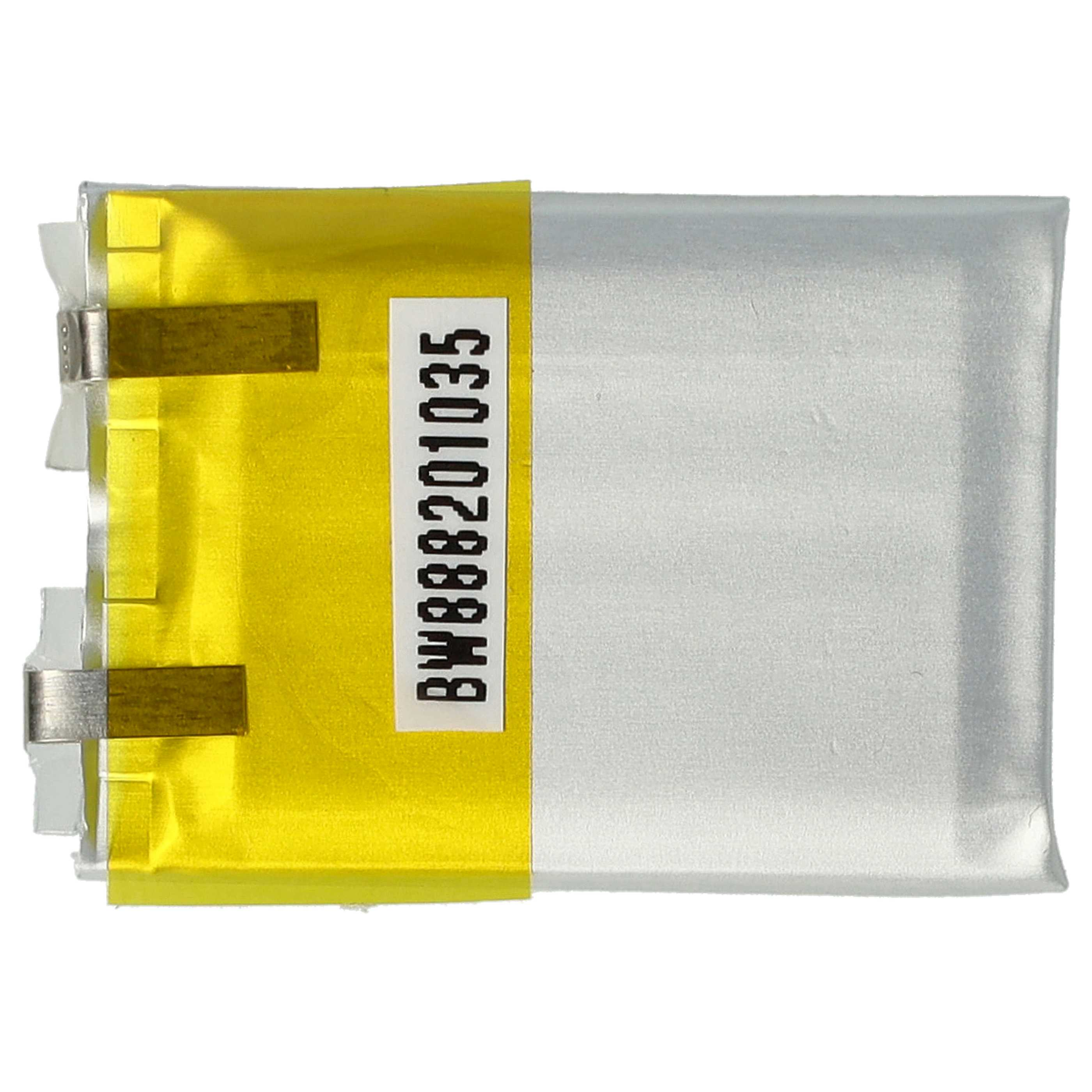 Rechteckiger Akku mit gelbem Klebeband und Etikett: BW88201035.
