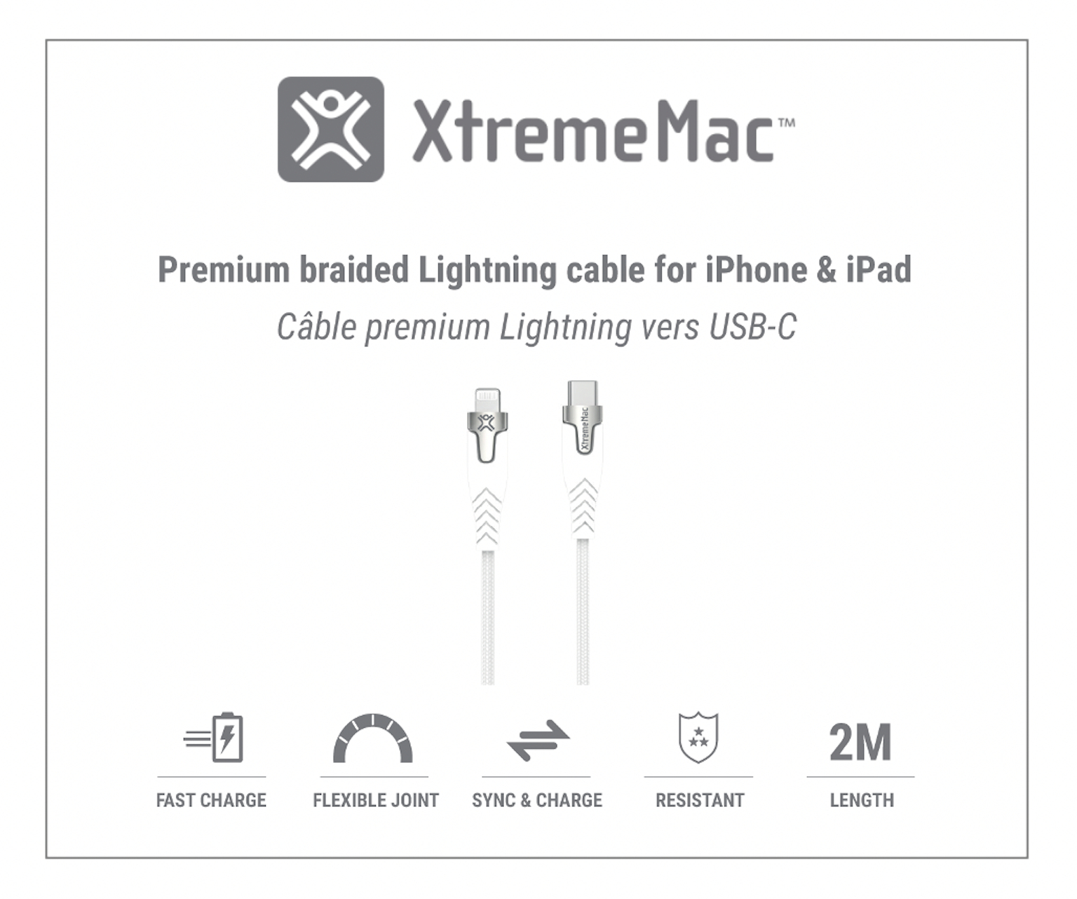 XTREME MAC Premium USB-kabel 2 m Wit
