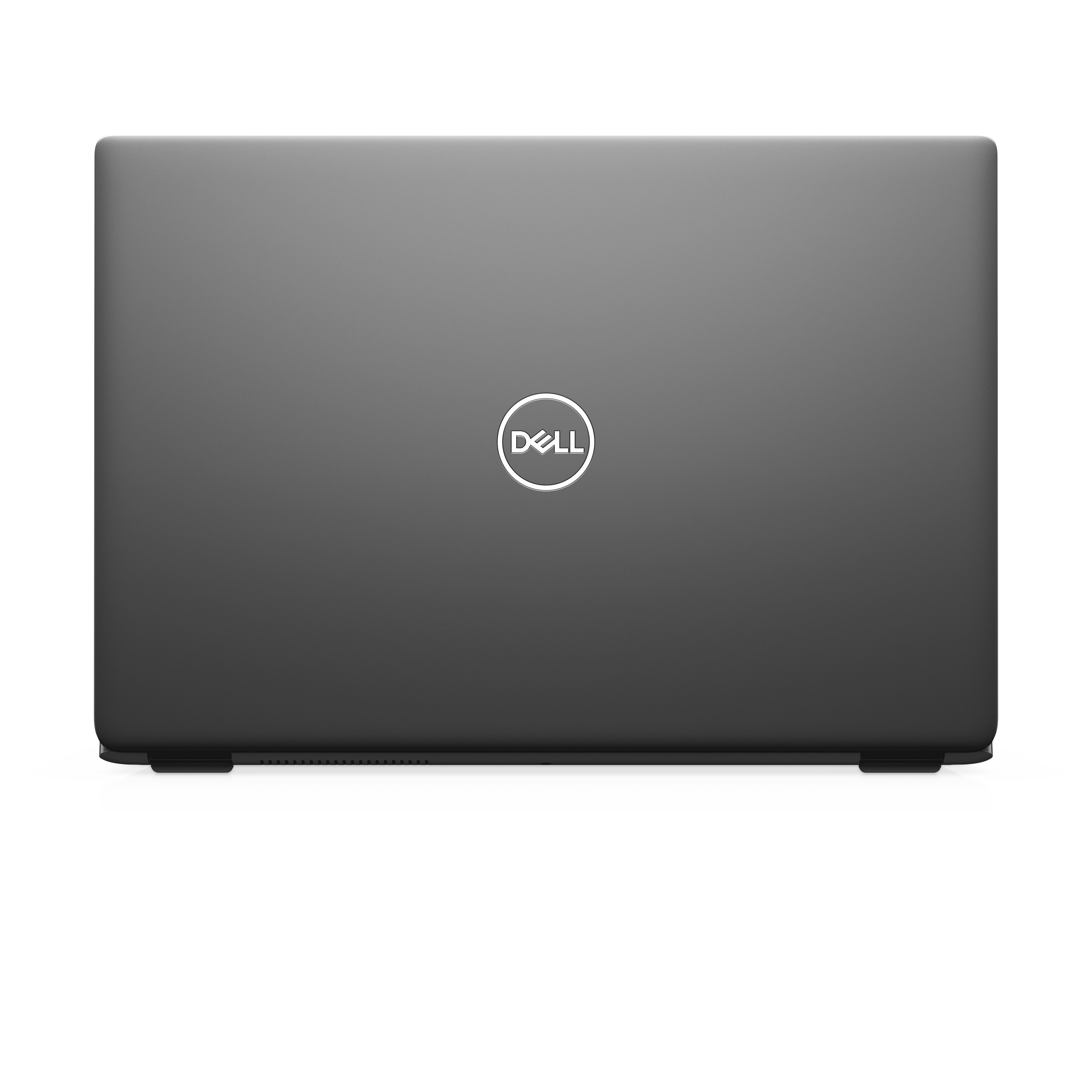 Un laptop grigio con il logo Dell sul retro. Il laptop è chiuso.
