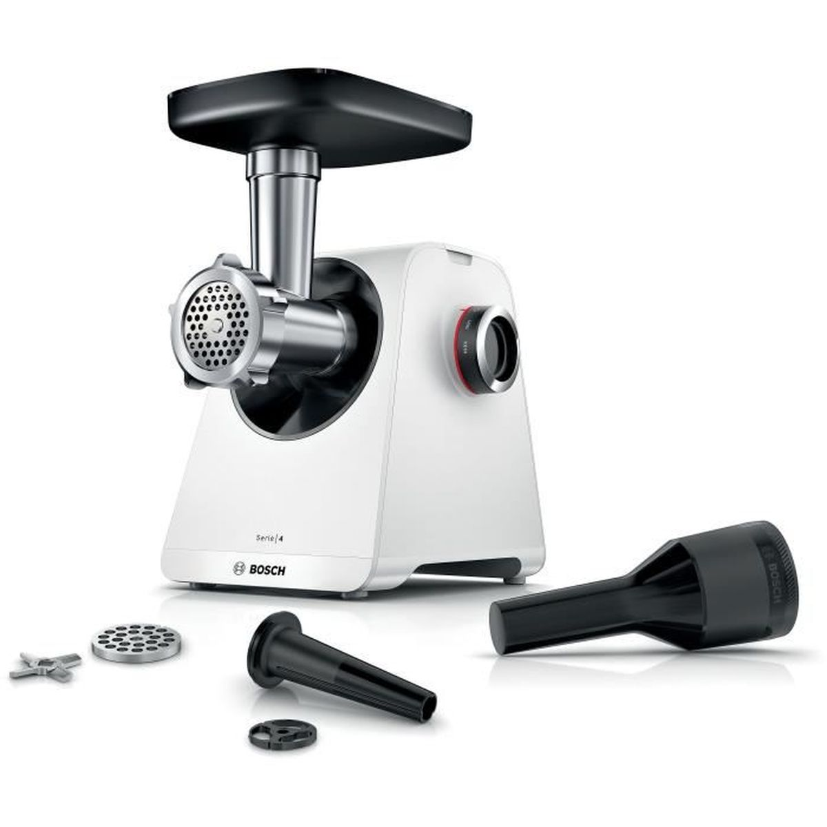 BOSCH Fleischwolf »Serie 4 MFWS420W, 1900 W Blockierlei., 2 Flügel