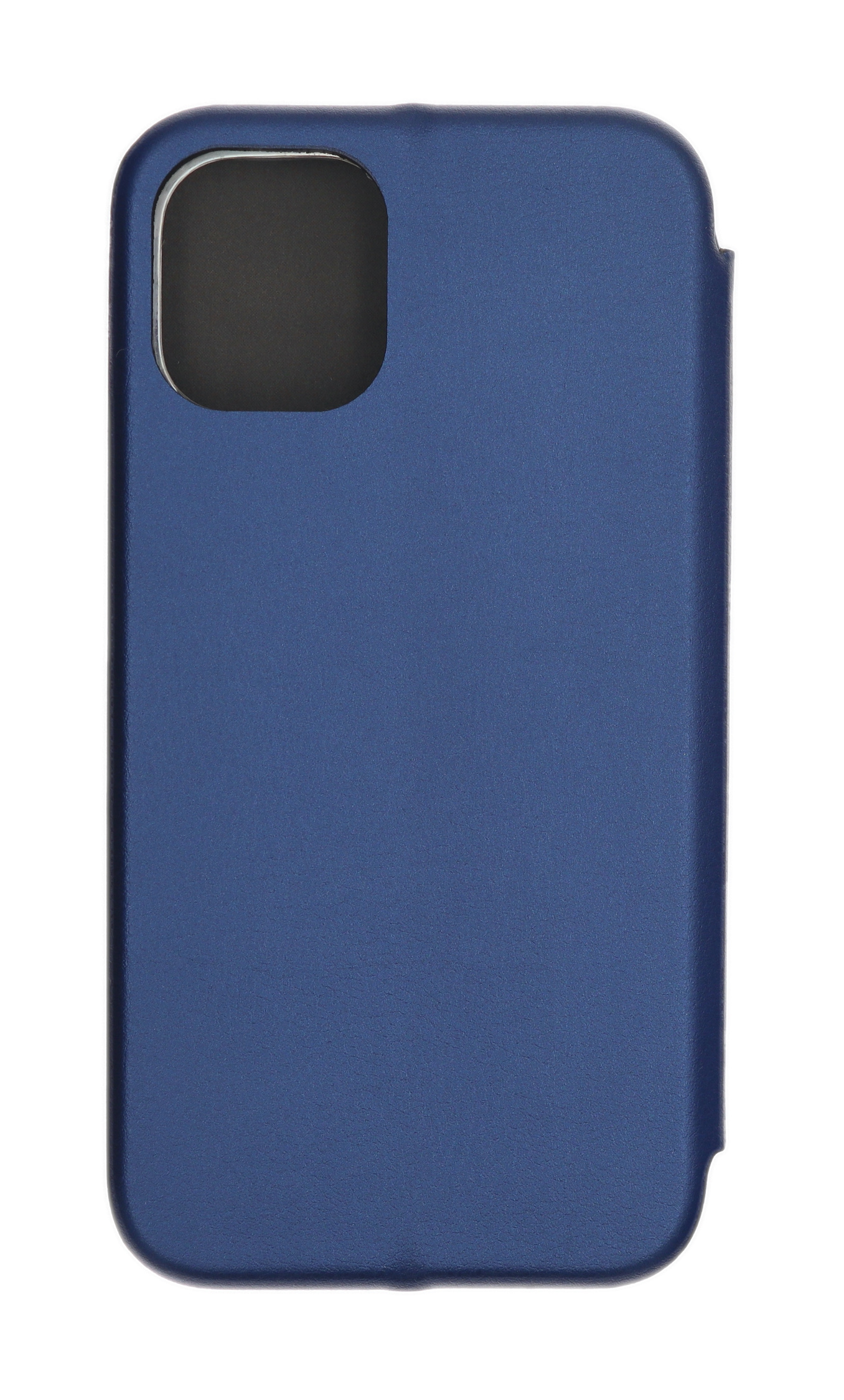 Blaue Handyhülle mit einem Loch für die Kamera.
