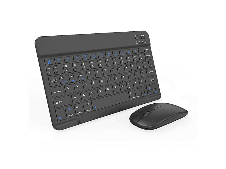 YEMASTER Bluetooth Tastatur und Maus Set Kabelloses, Wiederaufladbares 10ZollKeyboard für PC